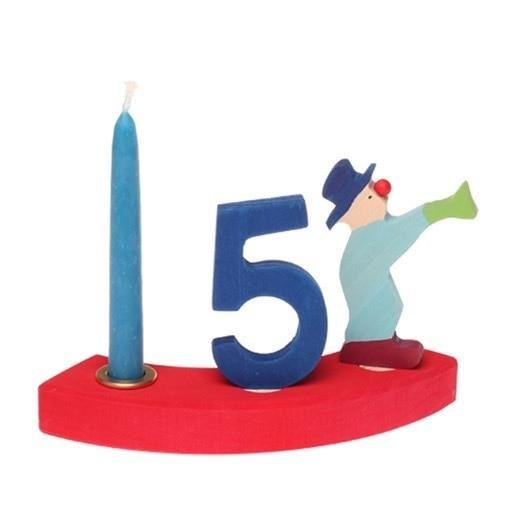 trumpeting clown ornament for birthday ring