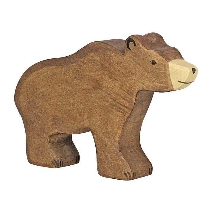 Holztiger brown bear