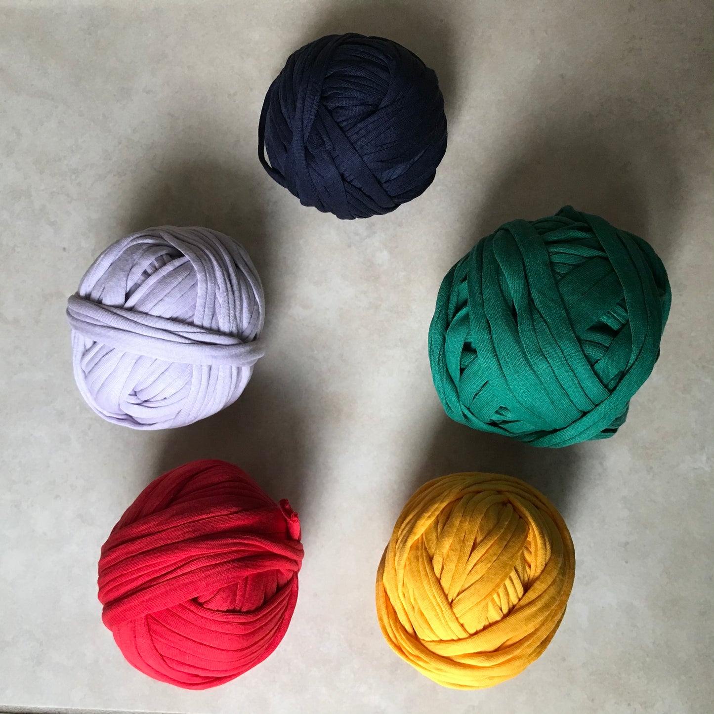 cotton knitting thread, 5 balls