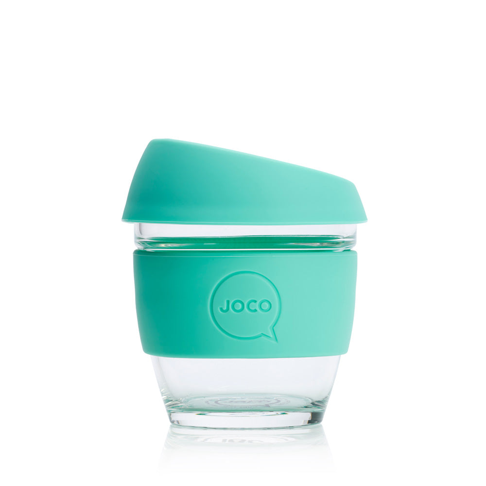 JOCO reusable glass cup, 8 oz
