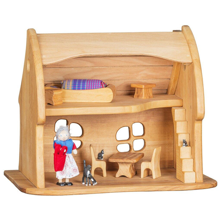 dollhouse double bed with duvet