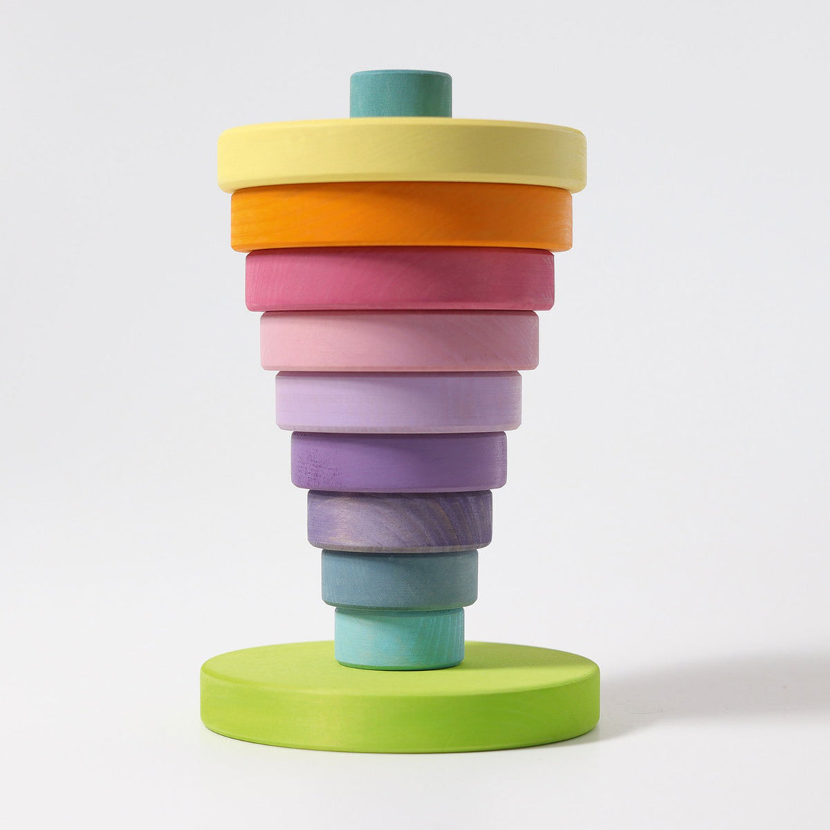Color Tower Stack pastel rainbow stacking tower – Nest