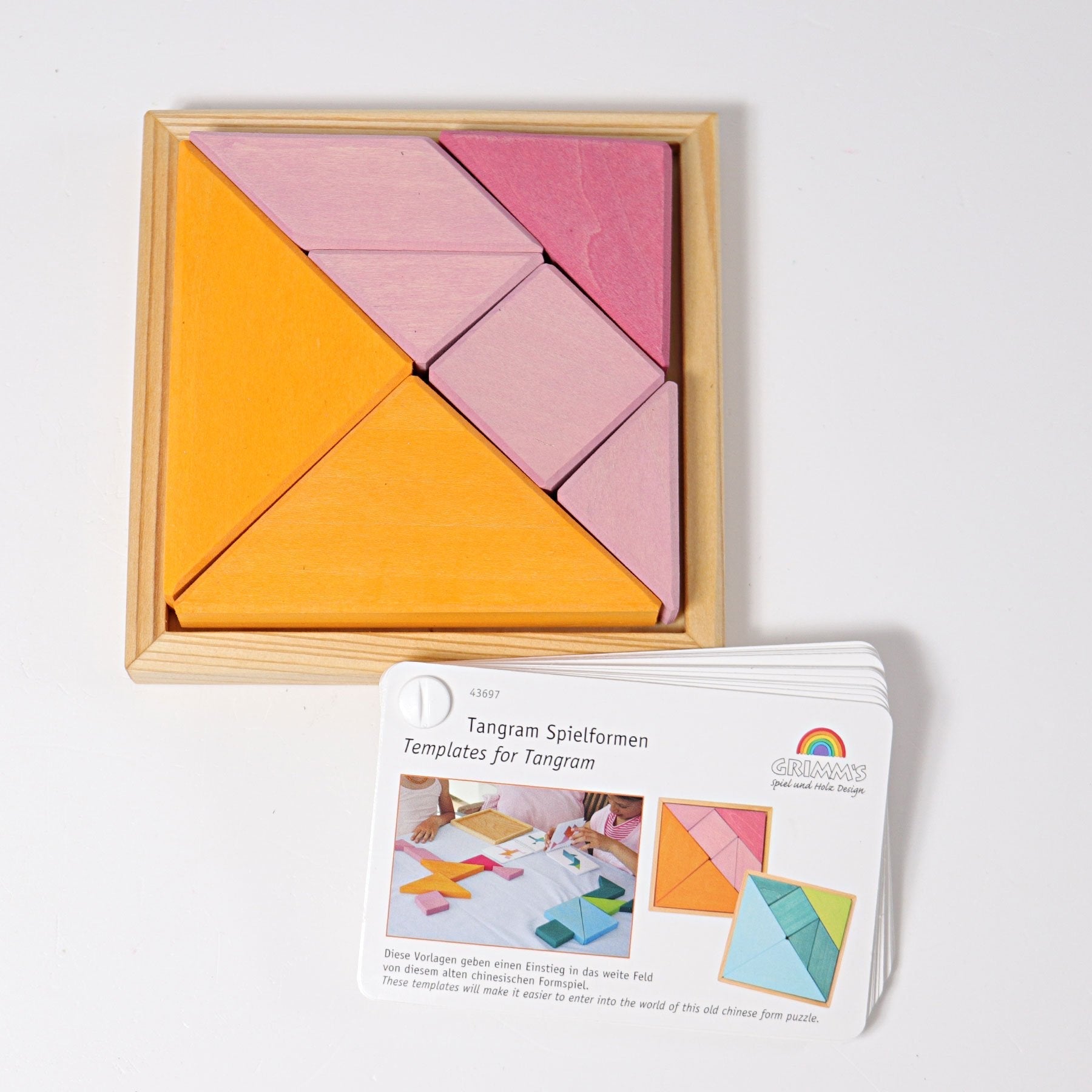 tangram set, orange-pink – Nest
