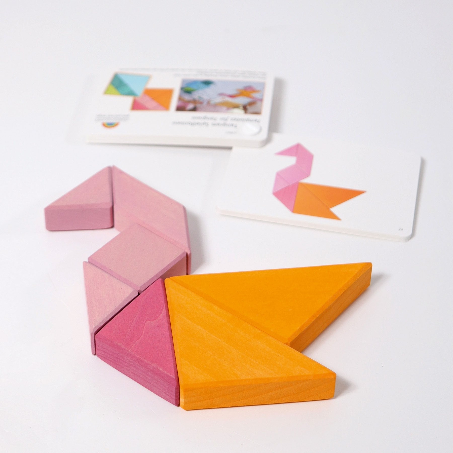 tangram set, orange-pink – Nest