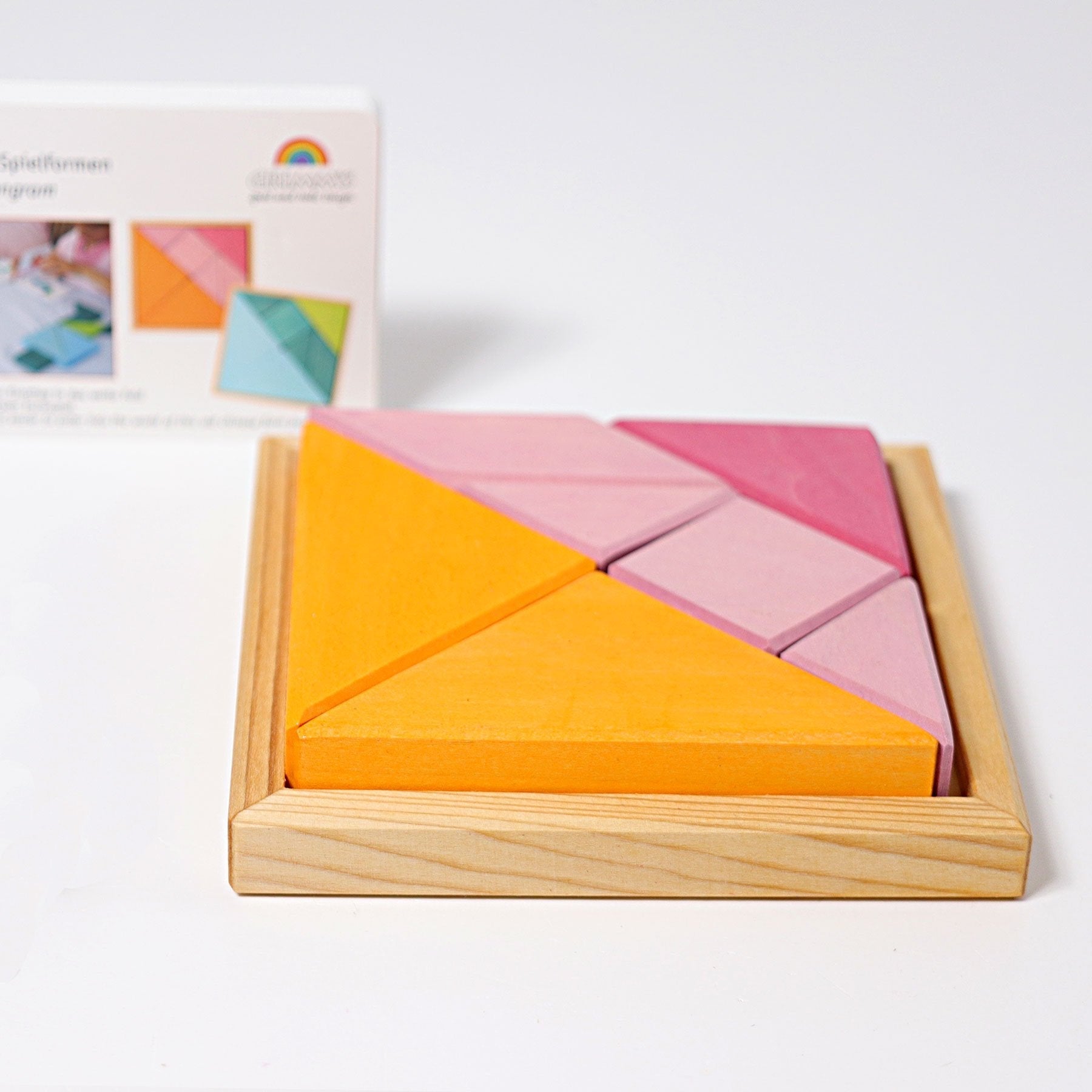 CLUBHAUS × TANGRAM CREW CLUB CASE tangram set, orange-pink – Nest