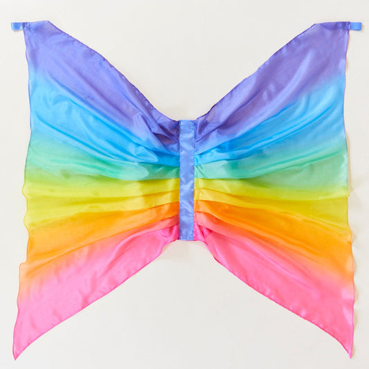 rainbow fairy silk wings (with thumb loops)
