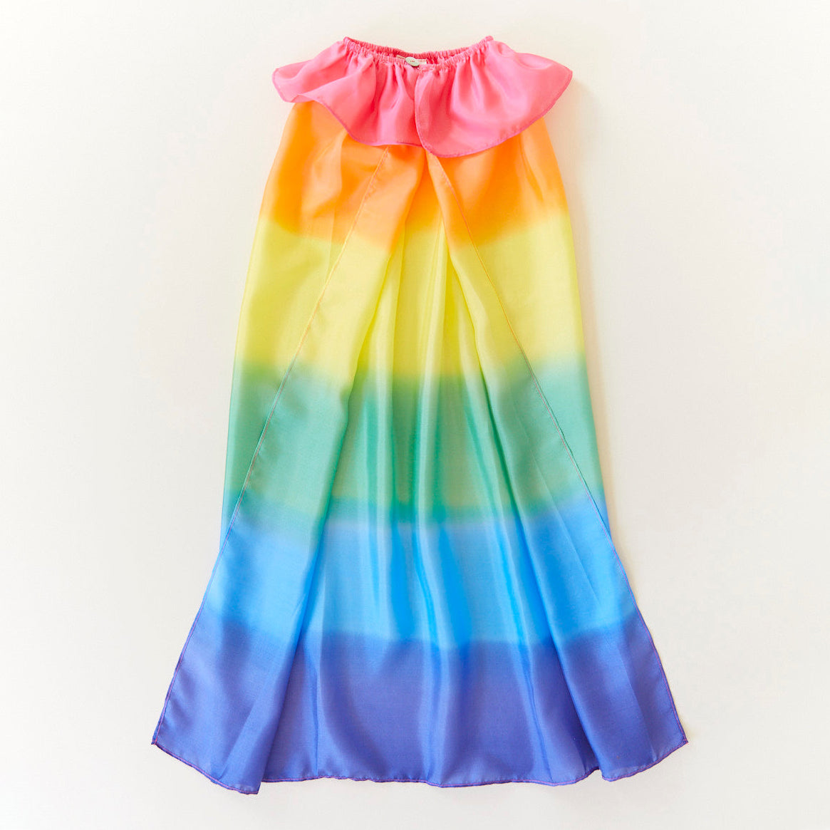 silk rainbow cape