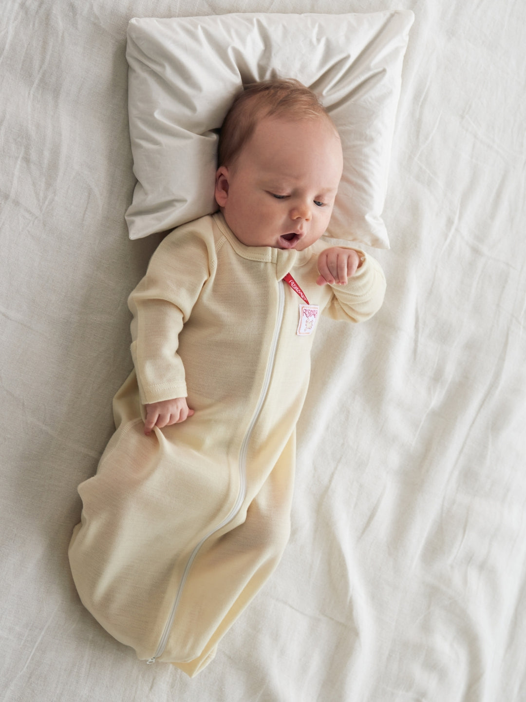 organic merino wool sleepsack with arms 50 60 cm long baby newborn approx 6 months