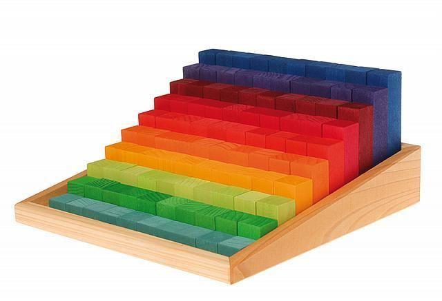 small stepped counting blocks