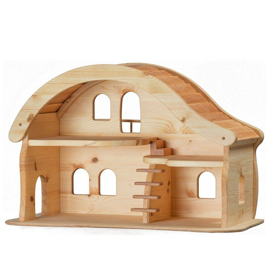dollhouse with curved roof