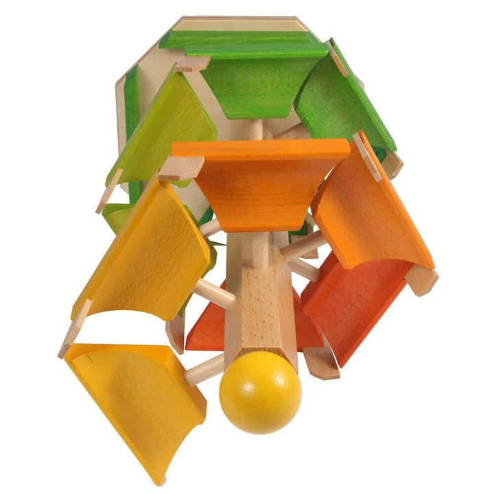 stepped large wooden ball tower