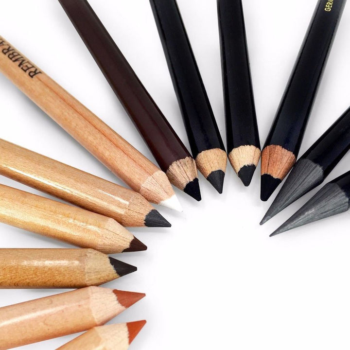 Lyra Rembrandt Art Special Pencils - Assorted Charcoal, Sepia, Chalks, & Graphite