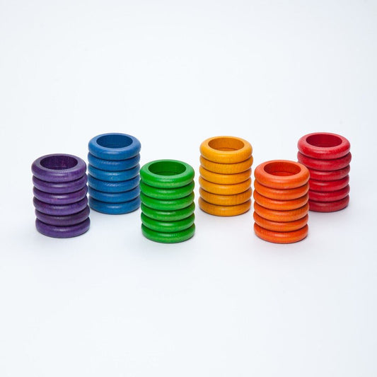 Grapat Rings, 36 pc (6 colours)