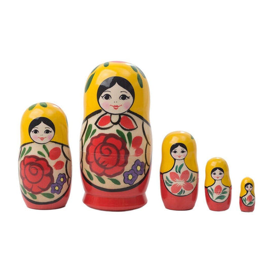 Traditional Semenov Matryoshka dolls set