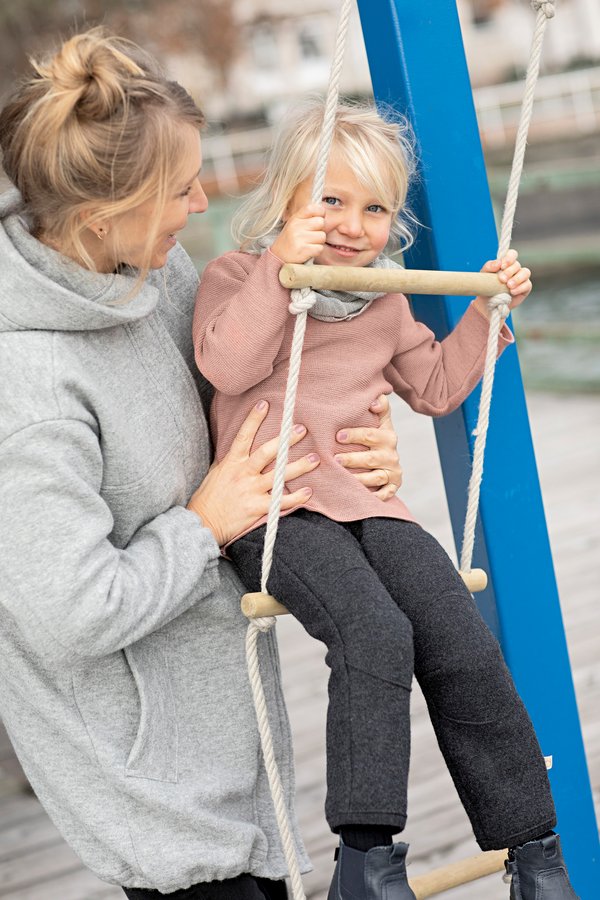 Disana organic merino left-knit sweater