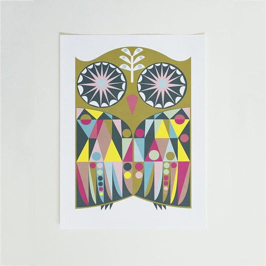 neo geo owl offset print