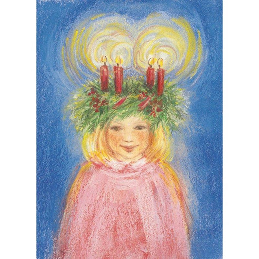Lucia's Light Crown postcard by M. v. Zeyl
