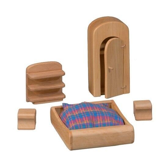 dollhouse double bed with duvet