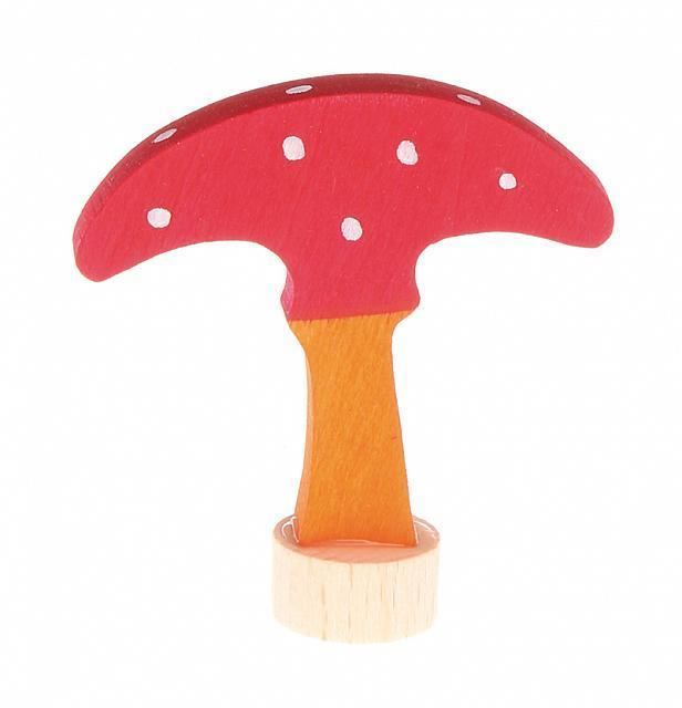 toadstool ornament for birthday ring