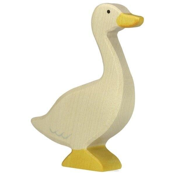 Holztiger goose standing
