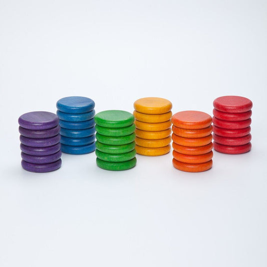 Grapat Coins, 36 pc (6 colours)