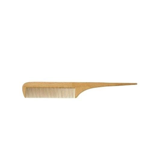 fine wooden comb with handle