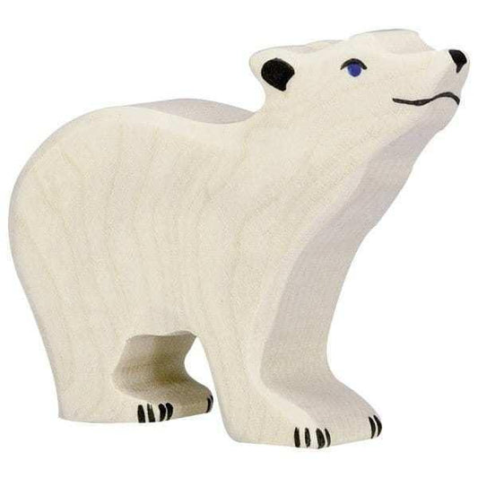 Holztiger polar bear, small, head raised