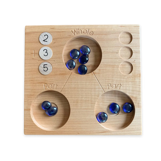 Number Bond Tray with Number Coins set