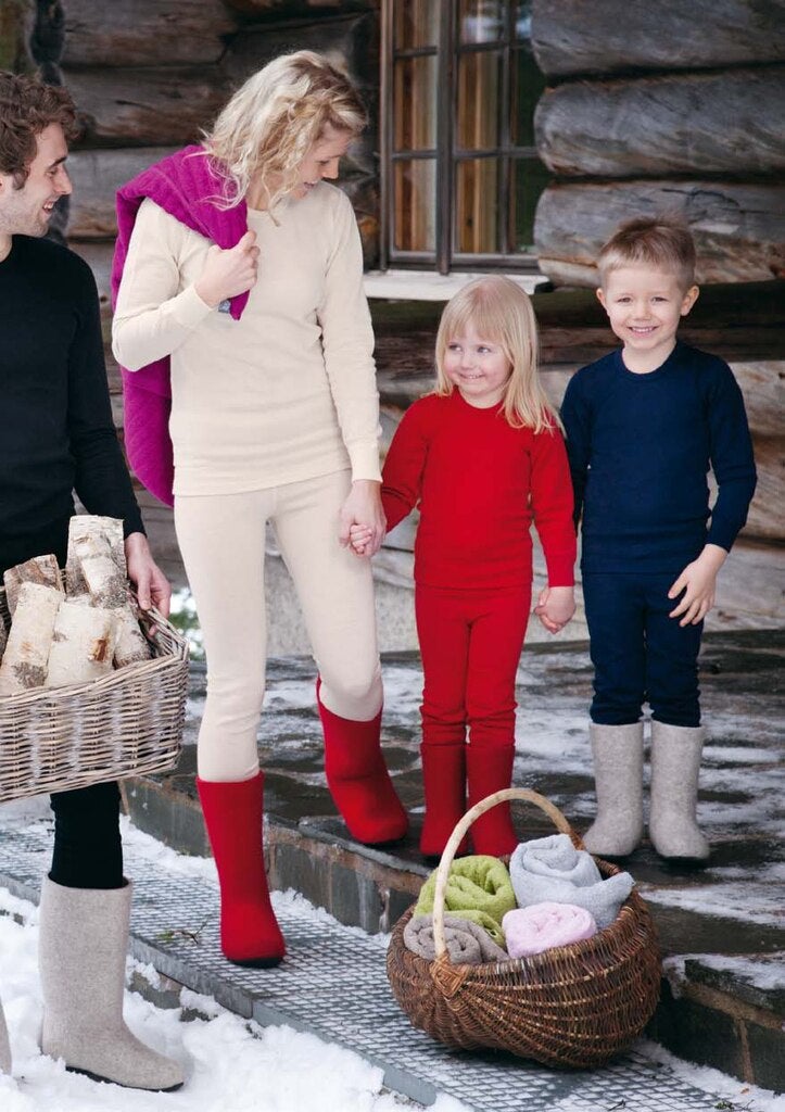 child's organic merino wool long underpants