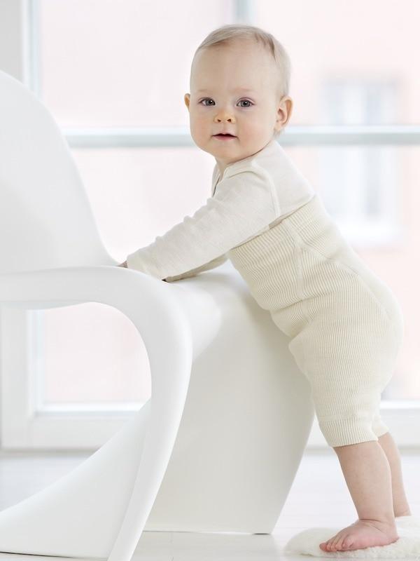organic merino wool nappy pant, short leg